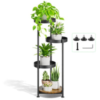 1 x RAW Customer Returns LyTaispuly 4 Tier Plant Stand Indoor Outdoor Metal Plant Pot Stand Tall Flower Rack for Multiple Plants Tiered Plant Holders Stand for Garden Balcony Patio - RRP €42.76