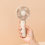 1 x RAW Customer Returns JISULIFE Handheld Fan, 4500mAh Portable Small Fan with 3 Speeds, USB Rechargeable Handheld Fan, Personal Fan Battery Operated for Outdoor, Indoor-Beige - RRP €30.99