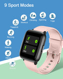 1 x RAW Customer Returns ASIAMENG Smartwatch for women men fitness watch with blood pressure, heart rate monitor, pedometer, calorie counter, sleep monitor, SNS SMS call notification for iOS Android cell phone  - RRP €19.82