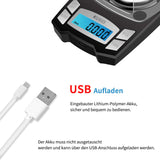 1 x RAW Customer Returns KUBEI 100g 0.001g USB Charging Milligram Scale, Mini High Precision Gram Scale Digital Scale Letter Scale Gold Scale Precision Scale, Jewelry Scale with Calibration Weights, Tweezers, Weighing Bowl - RRP €30.23