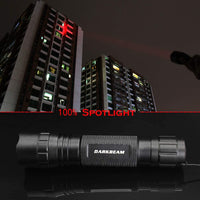 1 x RAW Customer Returns DARKBEAM Red Light Flashlight Tactical LED Rechargeable USB, 501BS High Lumen Zoomable Red Flashlights Portable Handheld Red Light for Fishing Hunting Detector Astrophotography - RRP €30.28