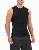 1 x RAW Customer Returns HOPLYNN 4 Pack Compression Shirt Men s Tank Tops Sports Sleeveless Functional Undershirt Running Shirt for Training Gym 2Black Gray White 2XL - RRP €28.8