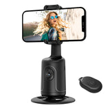 1 x RAW Customer Returns Auto Face Tracking Tripod - Sensitive Movable Bracket, 360 Tracking, AI Chip, No App Required, Compatible with Different Size Phone Holders, Gesture Control - RRP €40.4