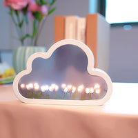 1 x RAW Customer Returns CECOMBINE Cloud Tulip Night Mirror DIY Night Light 2 in 1 Simulation Flower Bedside Lamp Bedside Lamp Bedside Lamp Bedroom Lamp - RRP €22.8