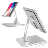 1 x RAW Customer Returns Foldable Aluminum Tablet Stand,Dual Height and Angle Adjustable Holder for 4 -15.6 Tablet Ipad Mobile Phone Silver  - RRP €25.2