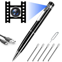 1 x RAW Customer Returns GCMacau Mini Camera Pen Camera - Ultra Portable HD Small 1080P Mini Cam, Micro Surveillance Camera Night Vision Security Camera Recording for Home Office Meeting Recording - RRP €30.24