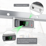 1 x RAW Customer Returns Beaspire Digital Protractor LCD Inclinometer Magnetic Protractor Scaled Ruler Angle Finder Angle Measuring Instrument - RRP €34.99