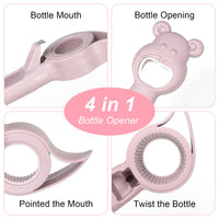 3 x Brand New 4 in 1 Bottle Opener, 4 Pieces Glass Opener Stainless Steel Bottle Opener Can Beer Bottle Opener, Can Opener Manual Beer Opener Multi Kitchen Tool for Glasses Wine Beer - RRP €33.27