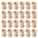 1 x RAW Customer Returns 24 pieces wooden egg cups for painting Easter eggs stand egg stand egg holder egg tray egg container egg cooker small cups egg steamer holder breakfast cup children s crafts Easter 2.5 cm  - RRP €22.89