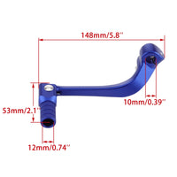 1 x Brand New WOOSTAR 2 Folding Gear Shift Lever Replacement for CRF110 50cc 70cc 110cc 125cc Pitbike ATV Quad Blue - RRP €28.99