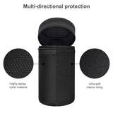 1 x RAW Customer Returns ARVOK Lens Bag, 4 Sizes Neoprene Lens Pouch, Waterproof Protective Bag for Camera Lens, 5mm Thick Water Repellent and Shock Absorbing for DSLR Camera Lens, Black Gray - RRP €24.99