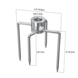 1 x RAW Customer Returns Onlyfire meat clamp for rotisserie, meat needles for grill skewer and rotisserie, for 12 MM hexagon 10 MM and 8 MM square skewer rods, rotisserie accessories for fixing grilled food - RRP €23.99