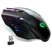 1 x RAW Customer Returns EMPIRE GAMING - RF903 Gaming Mouse, 2.4GHz Wireless Rechargeable - LED Backlight RGB - Ergonomic - 4800 DPI 500 Hz - PS4,PS5,XboxOne Series,PC and Mac - Black - RRP €19.99