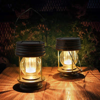 1 x RAW Customer Returns LED Solar Lantern for Outdoors Vintage Solar Lamps for Outdoors Hanging Waterproof Solar Lanterns for Outdoors Garden Decoration Solar Lights for Porch Lawn Yard Driveway 2 Pack Warm Light  - RRP €26.99