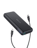 1 x RAW Customer Returns evatronic PD Pioneer 20000mAh 60W USB C Power Bank 2 Power Delivery Ports, Quick Charge 3.0 Portable Charger with Type C Cable for MacBook Pro iPhone15 Pro Max iPad Pro, Black - RRP €42.42