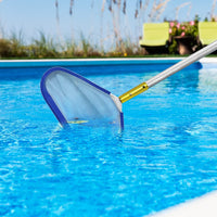 1 x RAW Customer Returns Bseical pool net, pond net fine mesh algae, professional pool net, pool net fine mesh, pool accessories pool cleaning bottom net with aluminum frame, swimming pool skimmer net - RRP €20.99