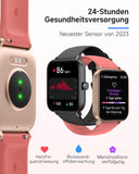 1 x RAW Customer Returns TOOBUR Smartwatch for Women with Phone Function, 1.8 Fitness Watch with 100 Sports, 24 7 Heart Rate, Pedometer and Fitness Tracker, IP68 Waterproof for Swimming, Compatible Android iOS, Red - RRP €39.99