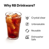 1 x RAW Customer Returns RBDRINKS RB Stackable Glasses Premium Plastic Unbreakable Reusable 30cl, 12 pieces - RRP €34.02