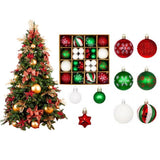 12 x Brand New Litthing 44 Pcs Christmas Baubles, Unbreakable Plastic Christmas Baubles Christmas Decoration, Christmas Tree Decoration, for Indoor or Outdoor Christmas Decorations, Shiny Glitter Christmas Decoration - RRP €211.92