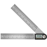 1 x RAW Customer Returns Protractor Digital Angle Ruler with LCD Display Stainless Steel Angle Measurement Angle Display for Woodwork Homework Craftsmen, 360 Angle Measuring, Hold Function 400MM - RRP €19.99