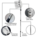 1 x RAW Customer Returns Fruit picker with telescopic handle, 2.6M apple picker, cherry picker with lightweight stainless steel telescopic pole and cotton bag, fruit gripper easy to assemble, cherry picker, plum picker - RRP €22.99