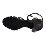 1 x RAW Customer Returns VASHCAME - Women s Latin Ballroom Standard Dance Shoes Heel 5cm 7cm Black Heel - 5cm 38 EU - RRP €36.99