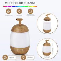 8 x Brand New Humidifier room humidifier electric fragrance lamp with 7 colors LED light, aroma diffuser white  - RRP €192.0