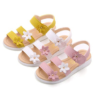 1 x RAW Customer Returns QZBAOSHU Sandals Girls Sandals Summer Leather Flowers for Toddler Girls 32 EU CN 33, Pink  - RRP €23.99