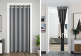 1 x RAW Customer Returns SK Studio thermal curtain with eyelets, blackout curtains, heat-insulating, cold protection, curtains, bedroom partition, room divider for bedroom, door, closet, grey, 100 x 200 cm - RRP €38.4