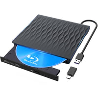 1 x RAW Customer Returns LPUNCD External Blu Ray CD DVD Drive USB 3.0 Type-C, Bluray CD Drive External USB DVD Burner -RW for Laptop, Desktop, iMac, MacBook, Compatible with Windows 11 10 XP 8 7 Vista Linux MacOS - RRP €85.72