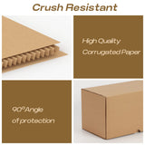 1 x RAW Customer Returns EYMPEU 28X15.3X15.3cm 11X6X6in Cardboard Boxes with Lid for Package Shipping, 20 Pack, Kraft Paper Boxes for Gift or Packaging, Brown - RRP €29.99