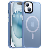 1 x Brand New HuwaiH Phone Case for iPhone 15 Case, Compatible with MagSafe Translucent Matte Protective Case Shockproof Scratch-Resistant Protective Case Matte Phone Case iPhone 15 Azure Blue  - RRP €21.6