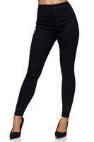 1 x RAW Customer Returns Elara Women s Jeans High Waist Slim Fit Chunkyrayan 201D Schwarz 46 3XL  - RRP €26.95