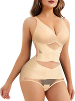 1 x RAW Customer Returns Gotoly Women s Slimming Body Shaper Invisible Slimming Belt Bodysuits Shapewear Tops Slimming Effect Flat Stomach Body Shaping Bodysuit Shaper with Bra Beige 48 - RRP €27.6