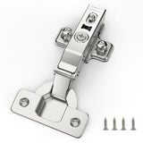 1 x RAW Customer Returns Furniware 10 pieces cabinet hinges, opening angle 110 with hydraulic spring, perfect soft-close kitchen cabinet hinges, cup drilling distance 45mm, for kitchen cabinet, cupboard door, wardrobe - RRP €27.91