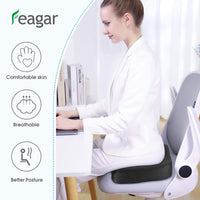 1 x RAW Customer Returns Feagar Cushion Portable Memory Foam Coxis for Hemorrhoids, Hernias, Back and Chair Cushions, Relieves Fatigue and Pain by Office, Car A-Black, A-Mesh Cover  - RRP €35.99