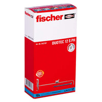 1 x RAW Customer Returns FISCHER, DUOTEC 12 S PH, 10 x tilting plasterboard plugs plus 10 x flat head, 2-component, cavity screw for fixing in plasterboard, gypsum fibre, wood and steel panel, etc. - RRP €19.63