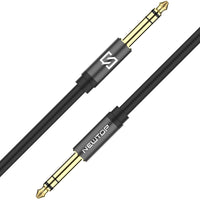 4 x Brand New NEWTOP AUX07 Jack Cable 6.35mm Stereo Audio 180cm Male - Male AUX in for Speakers, Amplifier, Guitar, Instruments, Microphone, Saxophone, Bass, Piano - RRP €31.44