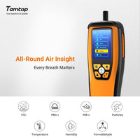 1 x RAW Customer Returns Temtop M2000 2nd Air Quality Monitor PM2.5 PM10 PM10 CO2 Particles HCHO Temperature and Humidity HCHO Recording Output Data Logging Curve Easy Calibration - RRP €199.99