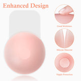 25 x Brand New Brightdeal Silicone Adhesive Bra Push Up - Strapless Invisible Self-Adhesive Nipple Cover, Large Breasts Lift Bra Nipple Pads Reusable Diameter 4.7 Inch  - RRP €251.75