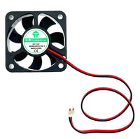 1 x RAW Customer Returns JZK 2pcs 50x50x10mm 2 Pin DC 12V Mini Cooling Fan with Wires, 5010 Small Quiet Cooling Fan 50mm, 5cm Brushless DC Fan 12V 3D Printer Fan with Cable and Plug - RRP €6.29