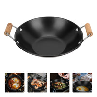 7 x Brand New BESTonZON Wok Pan Induction Iron Pan Stainless Steel Wok Frying Pan with Handle Coated Pan Hot Pot Wok Double Pot Serving Pan Cookware for All Stove Types Kitchen Home Induction Suitable - RRP €145.53