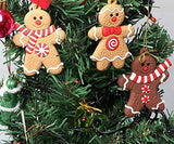 4 x Brand New Teogneot Christmas Tree Gingerbread Man Ornaments Pendant Gingerbread Man Decoration Pack of 12 - RRP €43.24