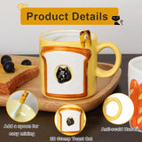 23 x Brand New Cat Mug Cute Ceramic Coffee Mug Novelty Cat Mug with Cute Cat Spoon Morning Cup Tea Milk Mug for Women Friends Kids 350ML Baguette  - RRP €469.2