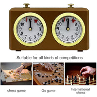 1 x RAW Customer Returns Dasing Chess Timer Mechanical Chess Clock Analog for Chess Game Timer Clock Official Clocks Timer No Battery Required - RRP €25.82