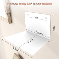 1 x RAW Customer Returns Sheeliy Invisible Bookshelf, Floating Bookshelf, Invisible Shelves for Books, Floating Shelves Wall for Bedroom, Floating Bookshelf Metal Stable for Office, Kitchen, Set of 4 - RRP €29.99