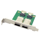 1 x RAW Customer Returns cablecc Dual Ports Mini SAS SFF-8088 to SAS 36Pin SFF-8087 PCBA Adapter with PCI Bracket - RRP €30.24