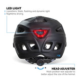 1 x RAW Customer Returns PANK Premium bicycle helmet men women high-quality and very comfortable padding with CE certification EN 1078 E-Scooter MTB helmet trekking racing bike scooter helmet bicycle with light, matt black, 54-61 cm - RRP €49.99