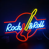 1 x RAW Customer Returns SIGNSHIP Guitar Rock Roll Neon Signs USB Powered Neon Letters Light for Wall Room Decor LED Lights for Bedroom Concert Hall Bar Club Party Wedding Decoration Birthday Gift - RRP €39.99