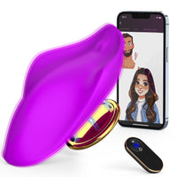 7 x Brand New Vibration for women with APP, butterfly vibrator sex toy for couples with 9 vibration modes, sex toy for women with remote control, vibrator for women clitoris stimulator sex toy purple  - RRP €141.12